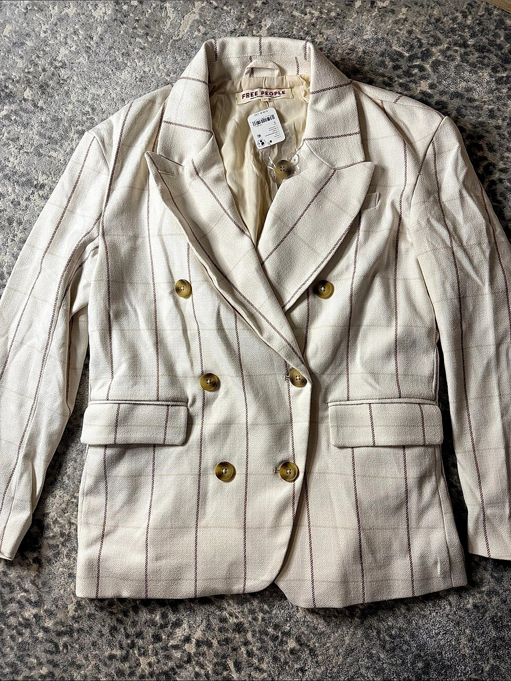 Free People Dean Double Breasted Blazer